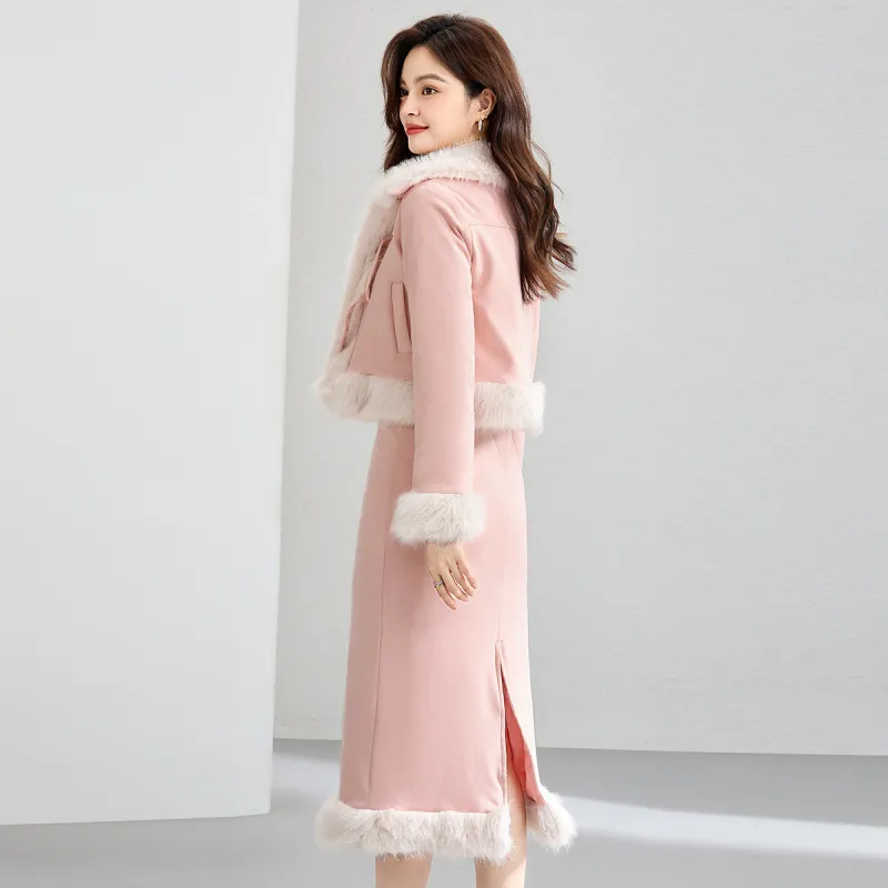 CARBAMMI Skirt Set Women's Pink-11