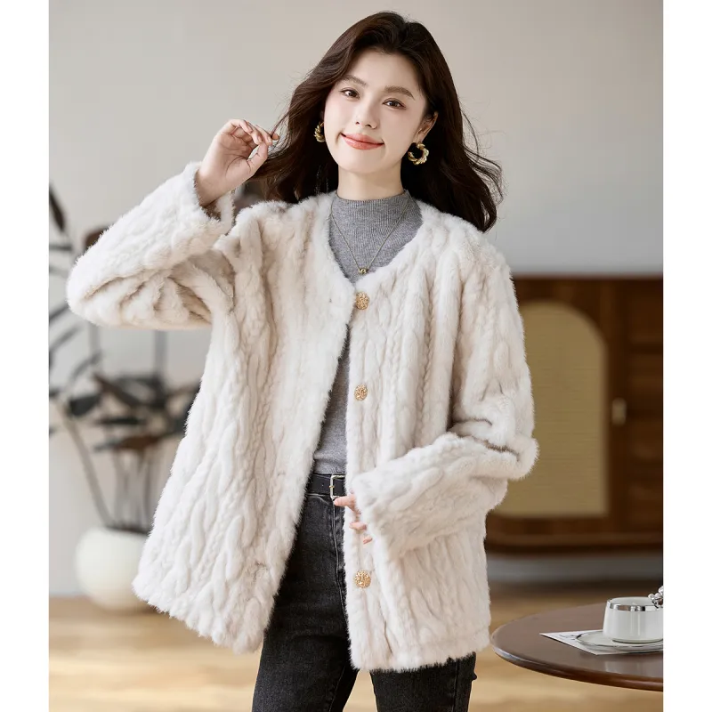 CARBAMMI Velvet feel Coat Women's-1