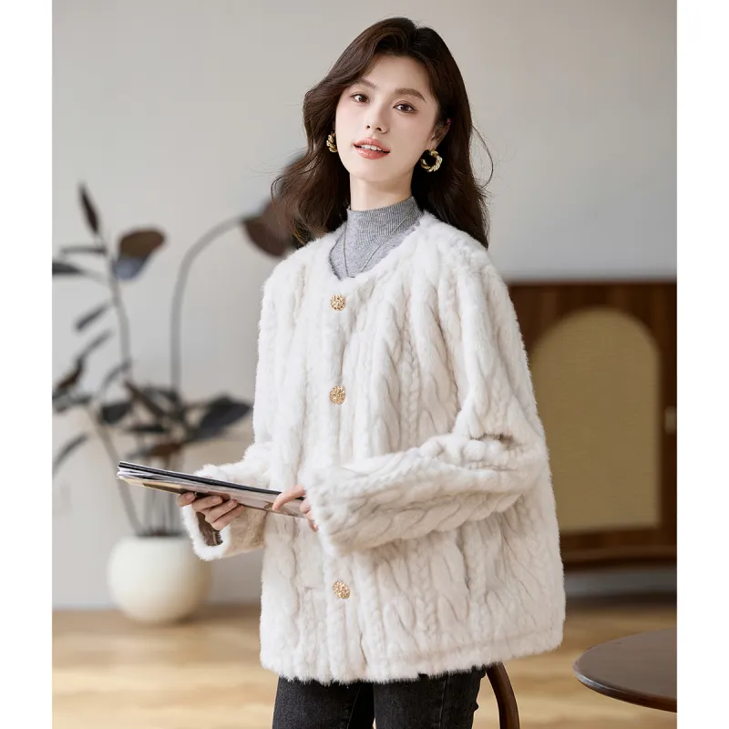 CARBAMMI Velvet feel Coat Women's-2