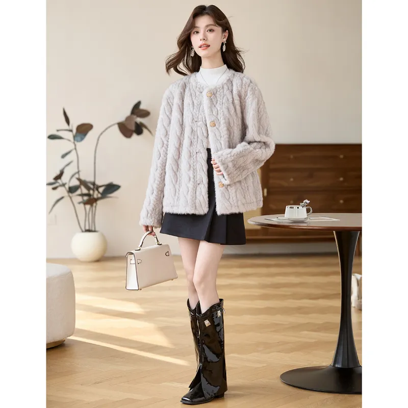 CARBAMMI Velvet feel Coat Women's-7