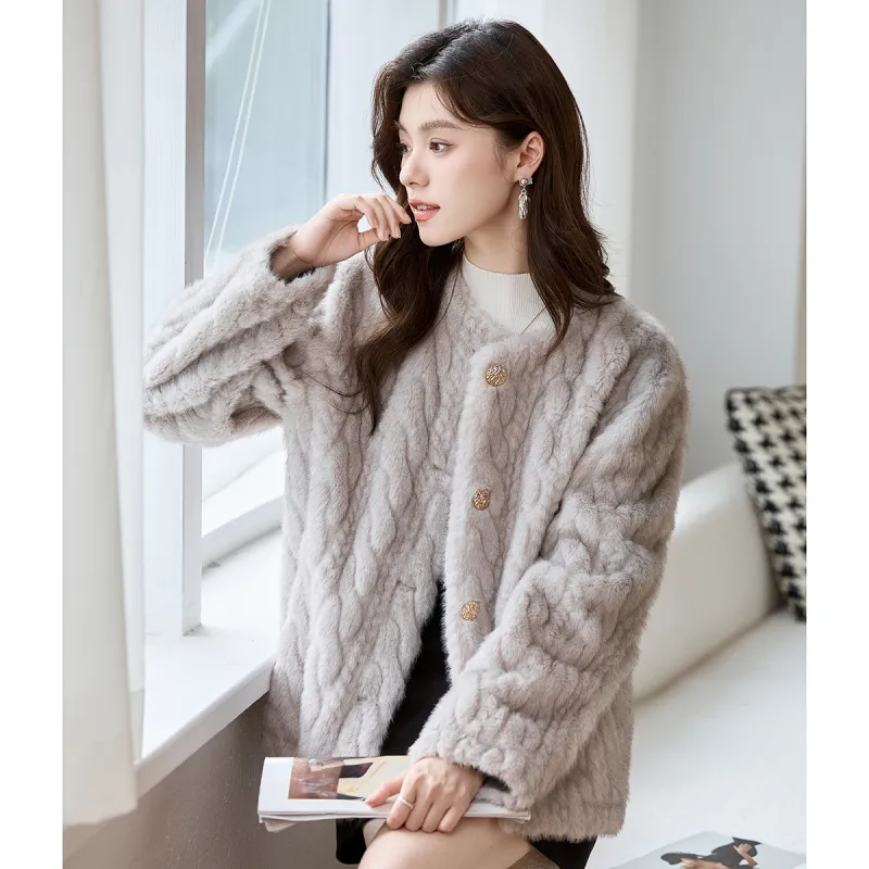 CARBAMMI Velvet feel Coat Women's-6