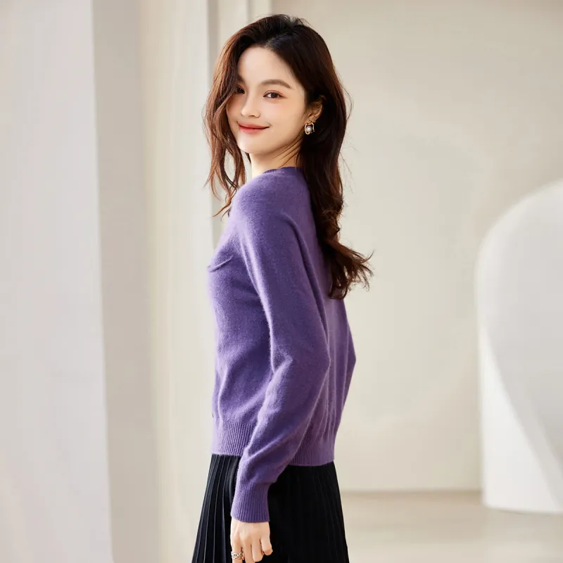 CARBAMMI Sweater Women's Grape Purple-5