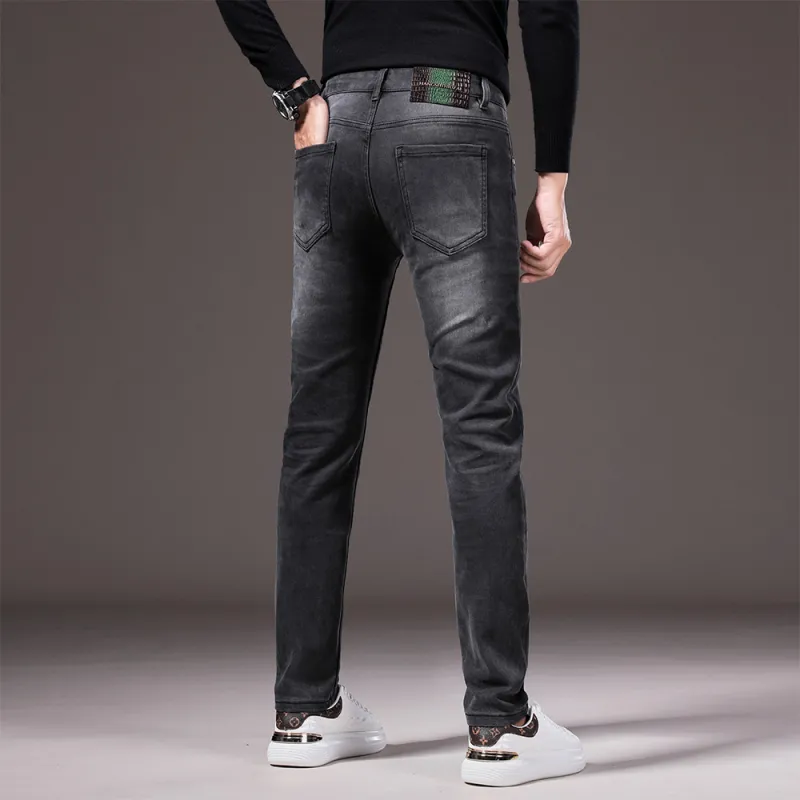 HARSIINCN Jeans Men's Black Gray-13