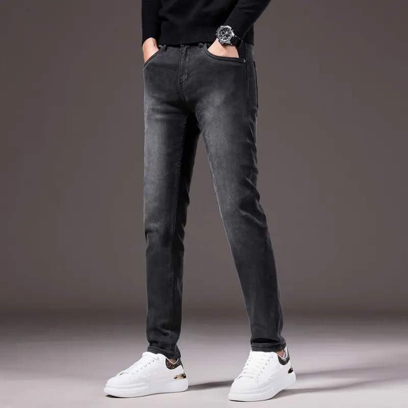 HARSIINCN Jeans Men's Black Gray-11