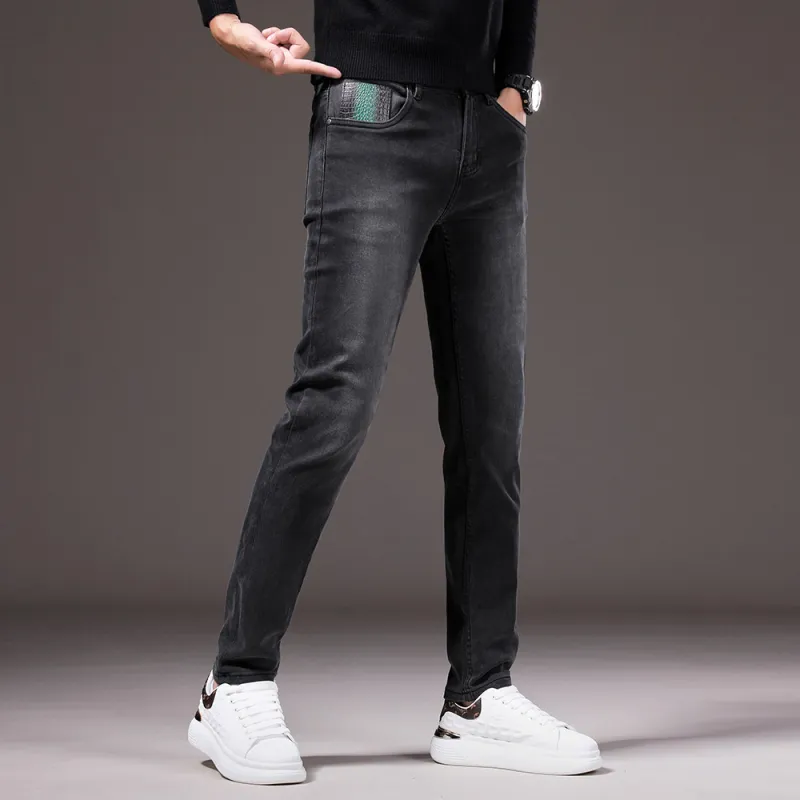 HARSIINCN Jeans Men's Black Gray-10