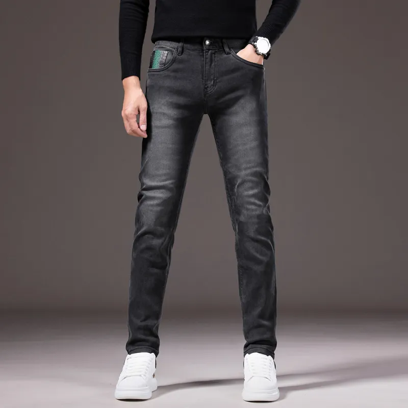 HARSIINCN Jeans Men's Black Gray-9
