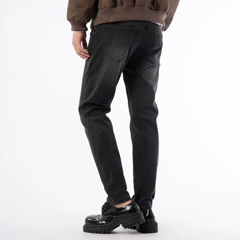 HARSIINCN Jeans Men's Black Gray-3