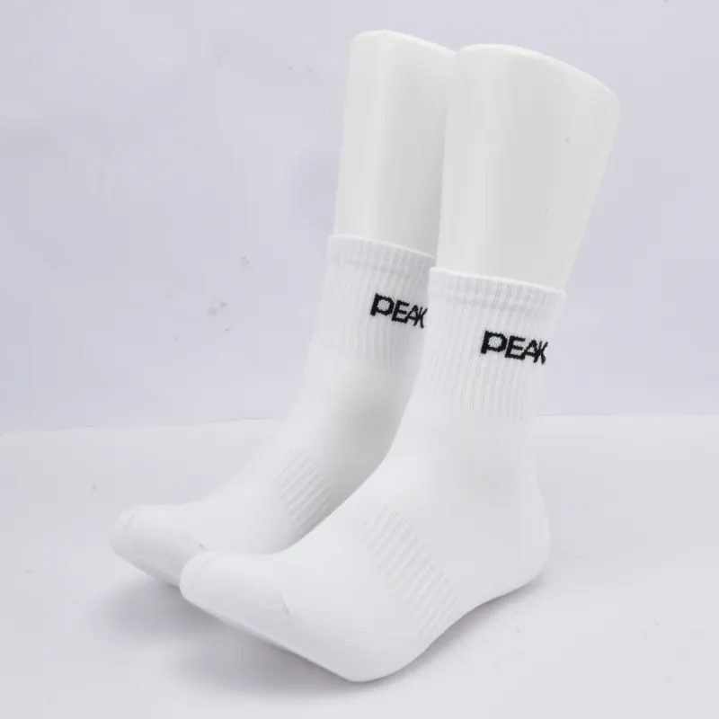 PEAK Mid-Calf Socks Unisex Combo Set Black White Gray-7