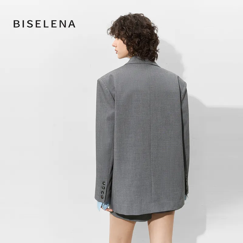 Bethine Business Suit Women's Light Gray-4