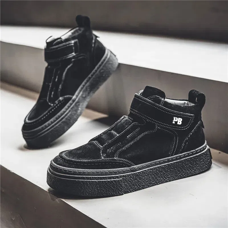 POLAR BEAR Slip-Resistant Cushioning Coverage High-Top Skateboard Shoes Men's-2