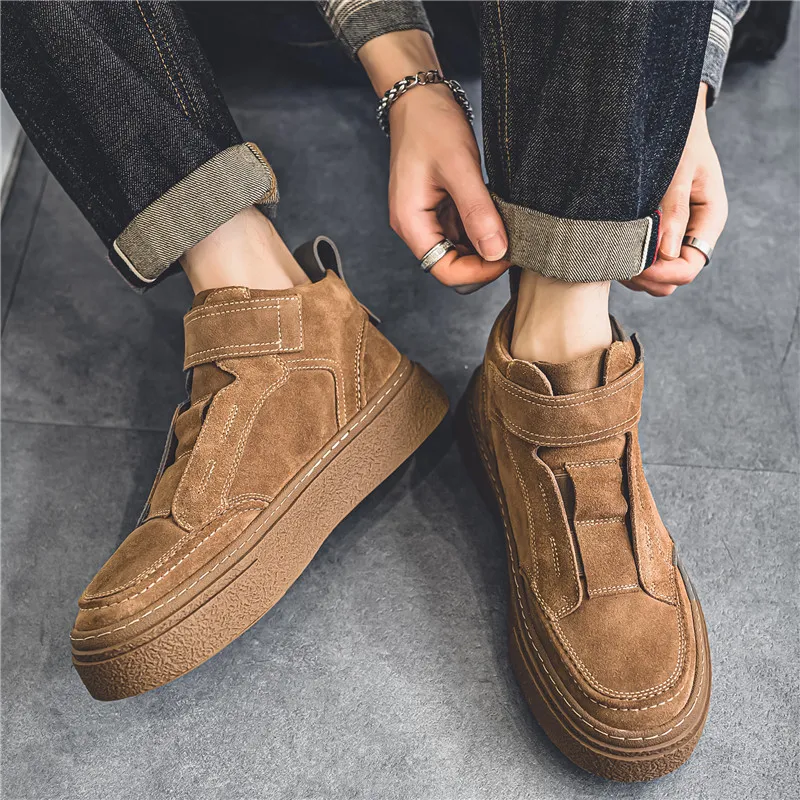 POLAR BEAR Slip-Resistant Cushioning Coverage High-Top Skateboard Shoes Men's-7