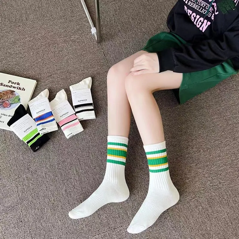 ALPLUME Knee High Socks Women's 5 Pack Mixed Color-1