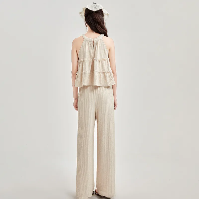 Emodues Casual Suit Women's Apricot-2