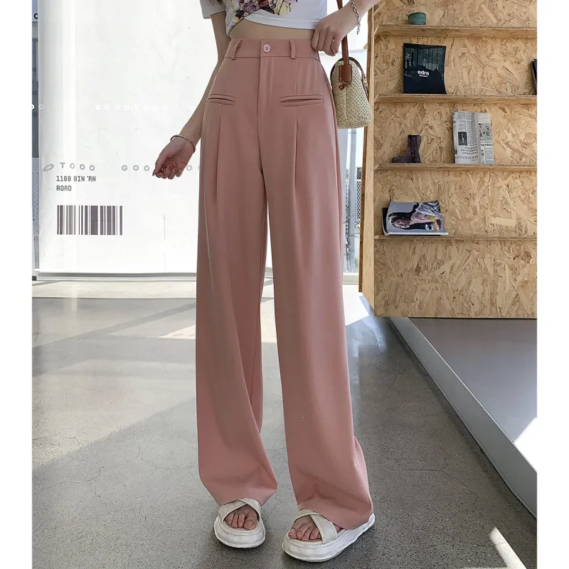 Emodues Suit Trousers Women's Pink-7