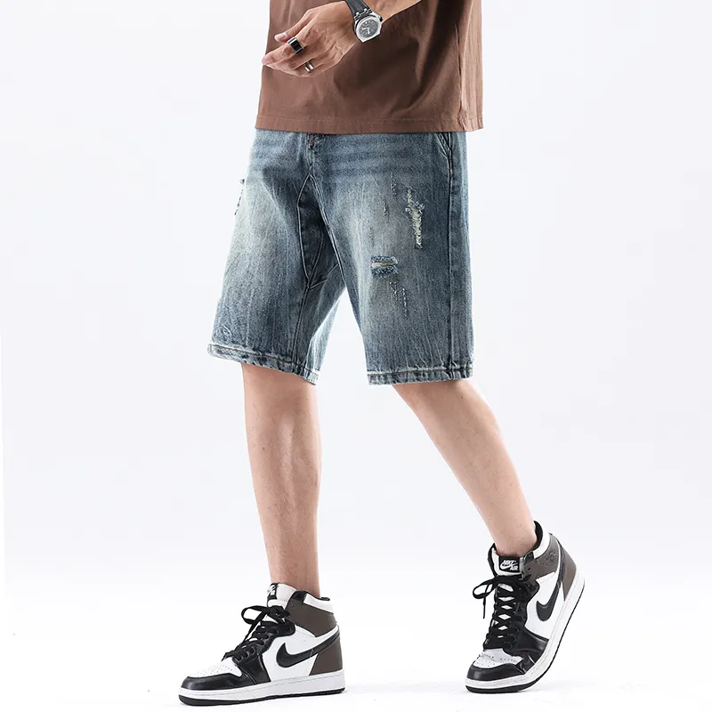 EVBD Denim Shorts Unisex Blue-4