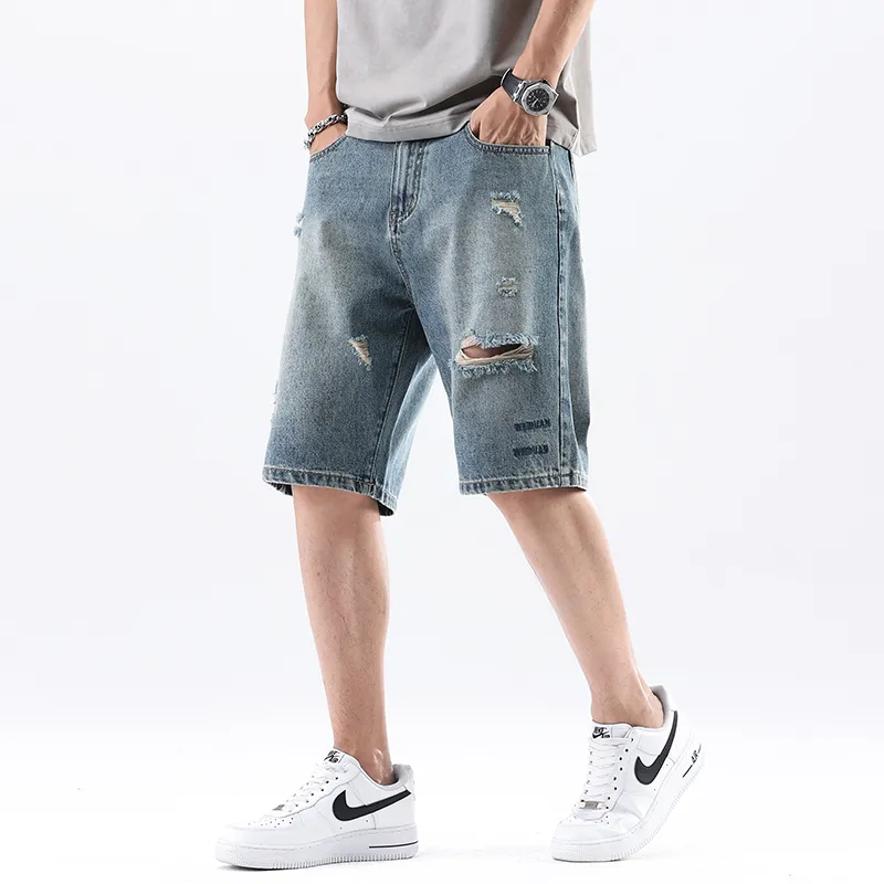 EVBD Denim Shorts Unisex Blue-3