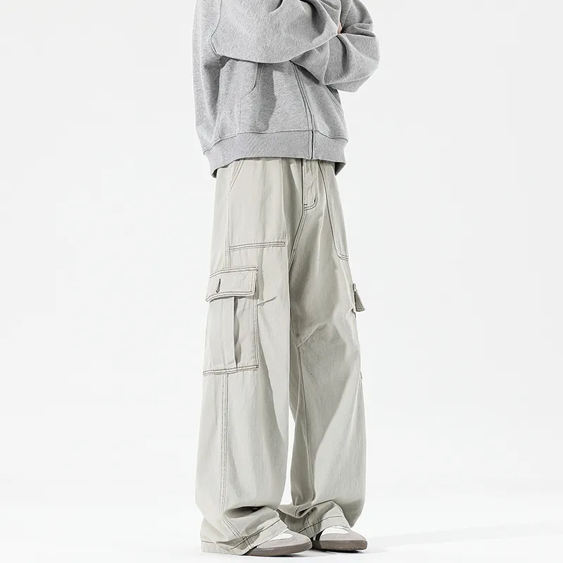 EVBD Casual Pants Unisex Apricot-3