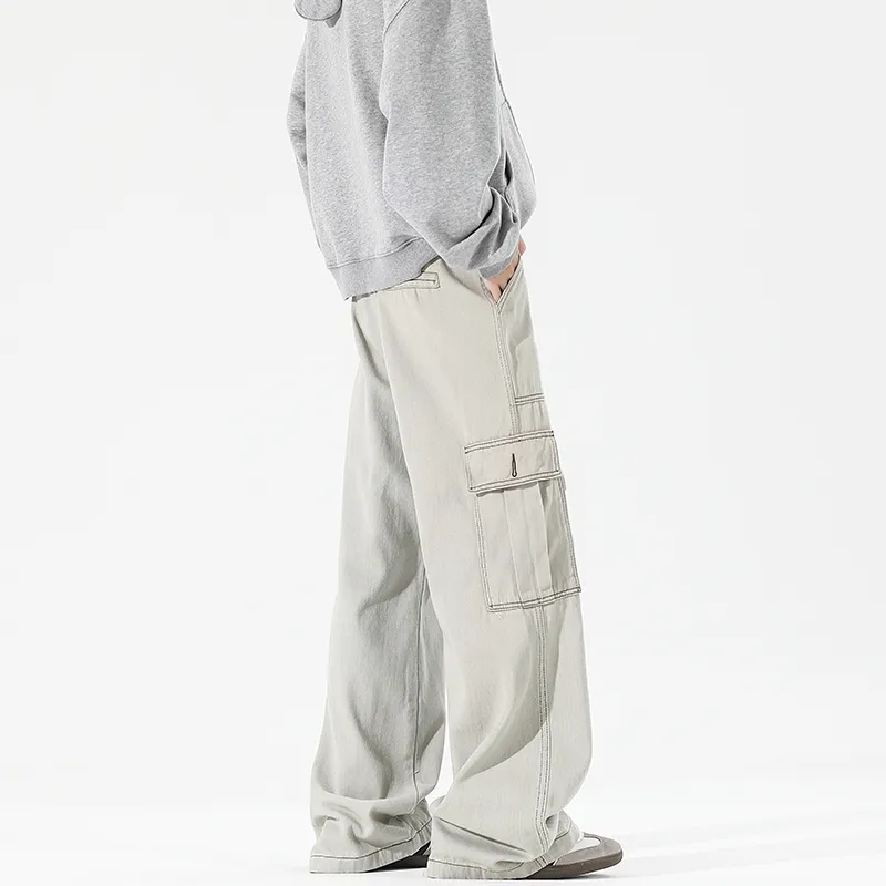 EVBD Casual Pants Unisex Apricot-5