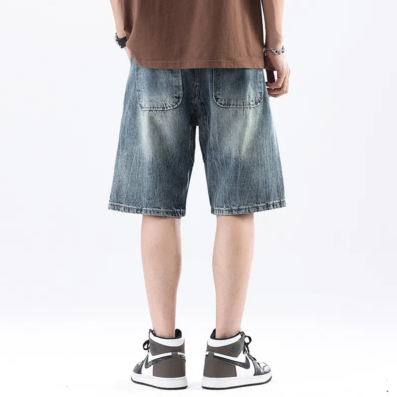 EVBD Denim Shorts Unisex Blue-5