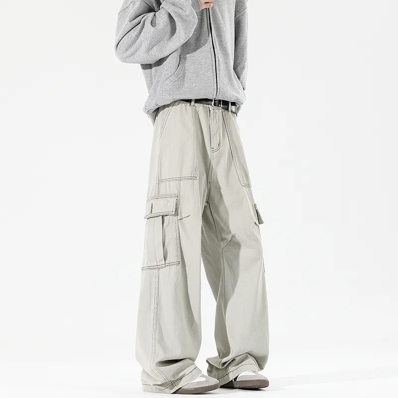 EVBD Casual Pants Unisex Apricot-4
