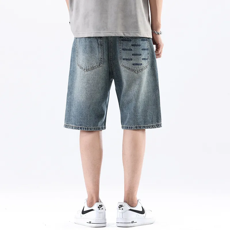 EVBD Denim Shorts Unisex Blue-5