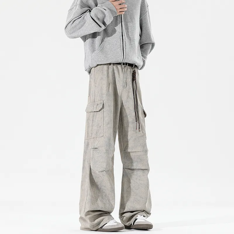 EVBD Casual Pants Unisex Apricot-6
