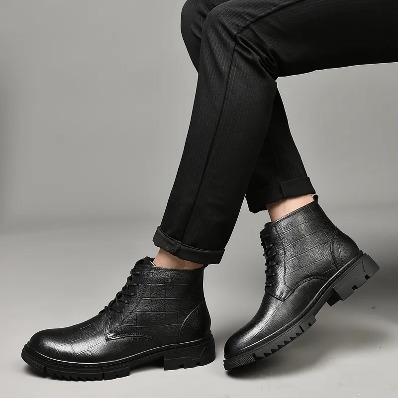 Qiandongmeili Ankle Boots Unisex-8