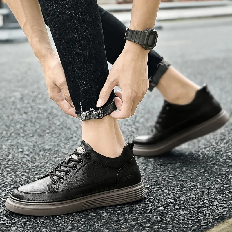 Qiandongmeili Cushioning, Wear Resistant Low Top Skateboard Shoes-3
