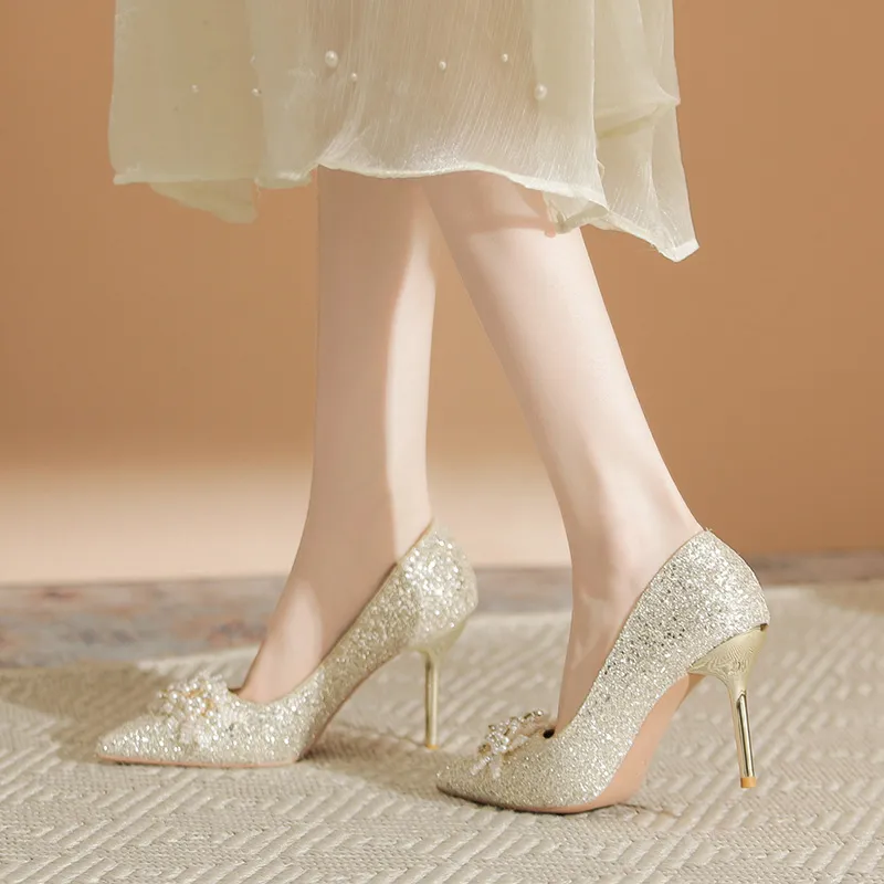 Qiandongmeili Slim Heel High Heels 5 9CM-1