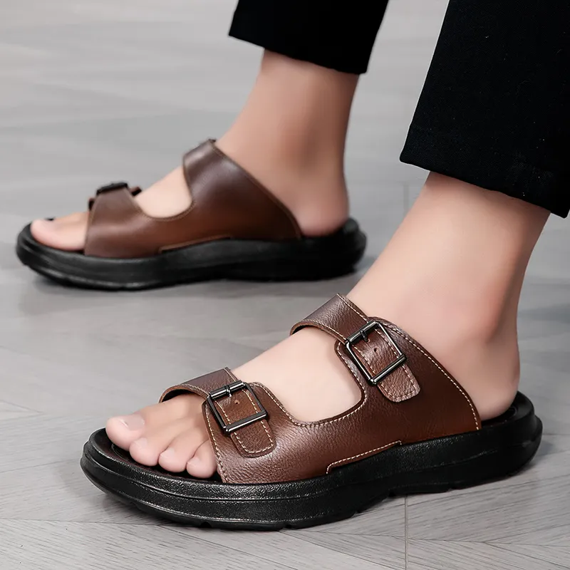 Qiandongmeili EVA Odor Resistant Quiet Slide Slippers Men's-6