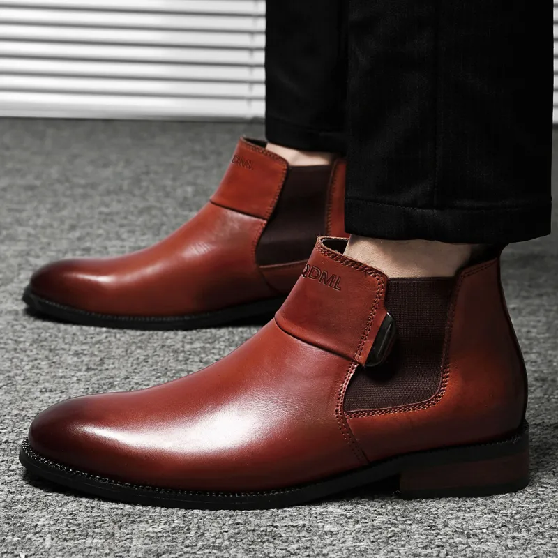 Qiandongmeili Chelsea Boots Men-11
