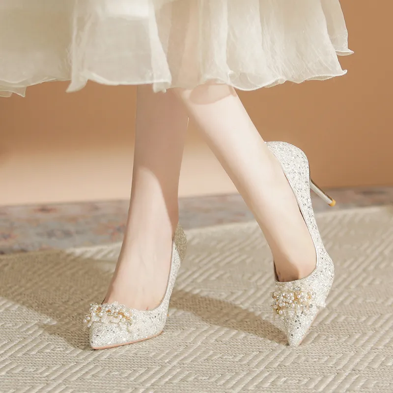 Qiandongmeili Slim Heel High Heels 5 9CM-9