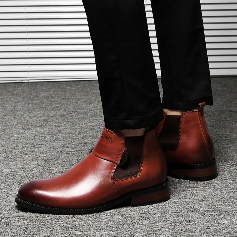 Qiandongmeili Chelsea Boots Men-17