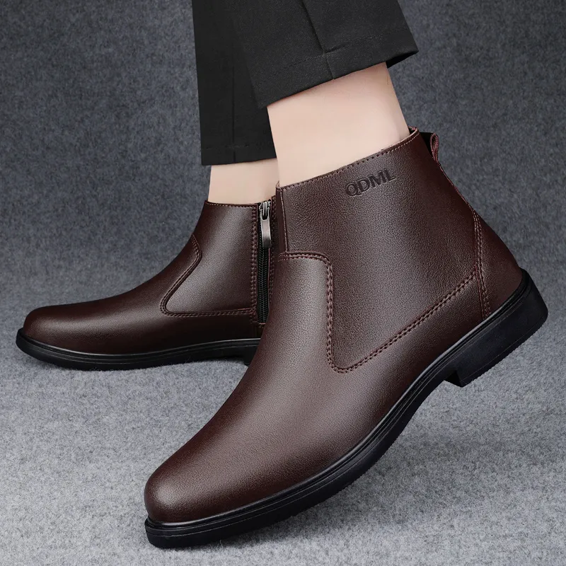 Qiandongmeili Ankle Boots Men's-9