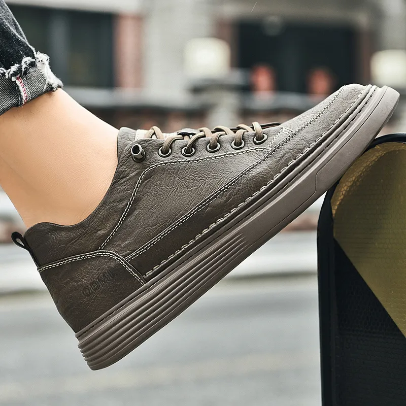 Qiandongmeili Cushioning, Wear Resistant Low Top Skateboard Shoes-9