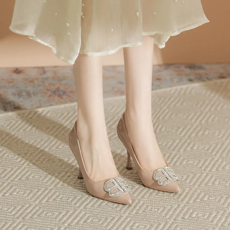 Qiandongmeili Slim Heel High Heels Women's-6