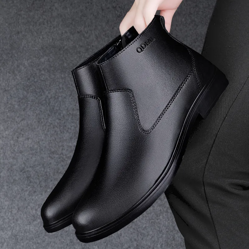 Qiandongmeili Ankle Boots Men's-3