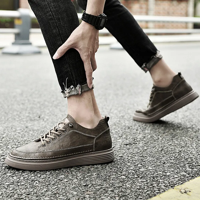 Qiandongmeili Cushioning, Wear Resistant Low Top Skateboard Shoes-8