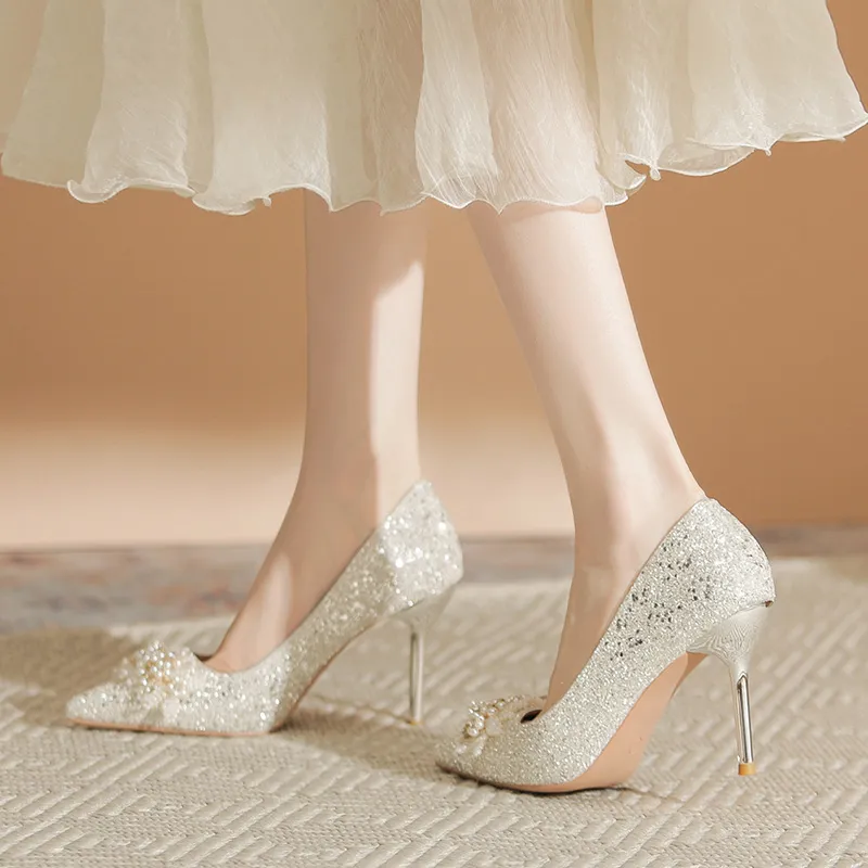 Qiandongmeili Slim Heel High Heels 5 9CM-7