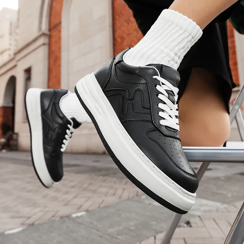 Qiandongmeili Low Top Skateboard Shoes Men's-2