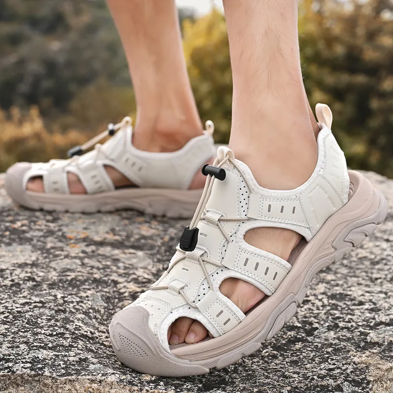 Qiandongmeili Odor Resistant Waterproof River Trekking Shoes Men's-8