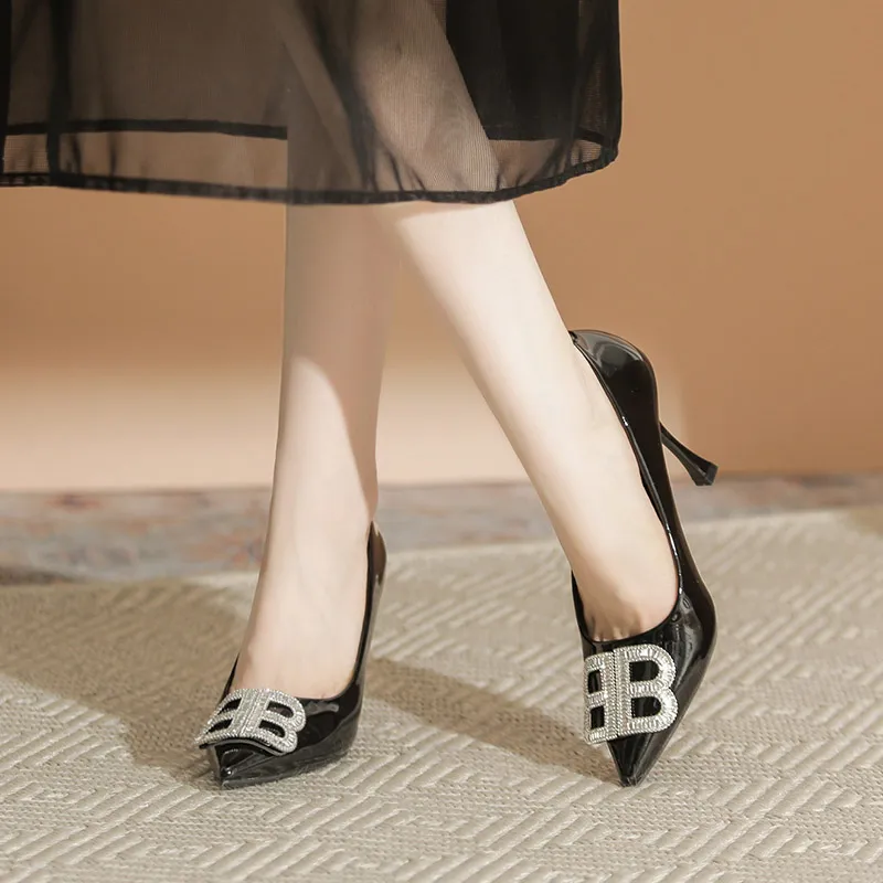 Qiandongmeili Slim Heel High Heels Women's-2