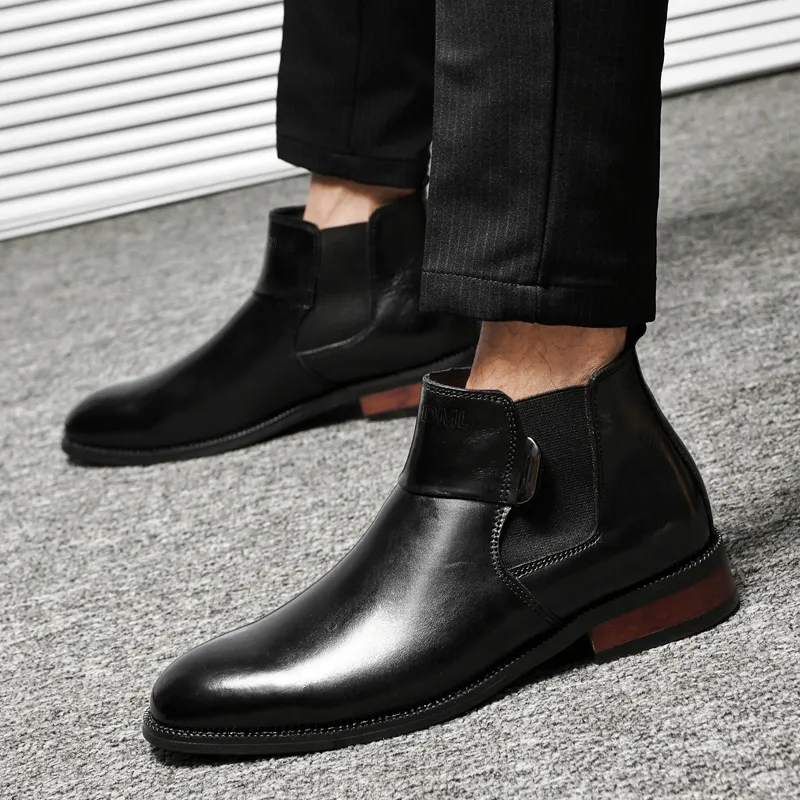 Qiandongmeili Chelsea Boots Men-21