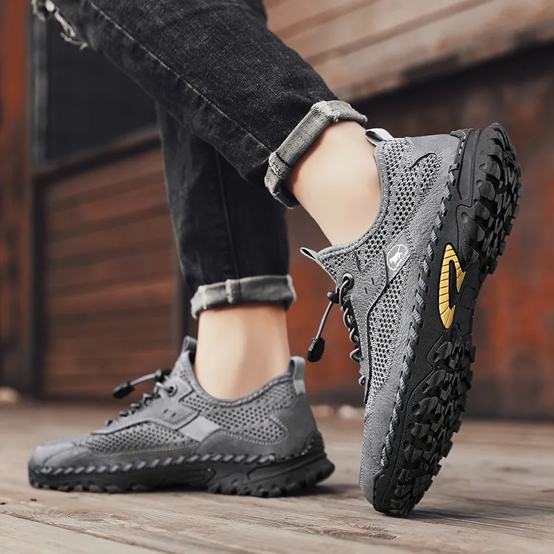 Qiandongmeili Breathable Low Top Casual Shoes Men's-9