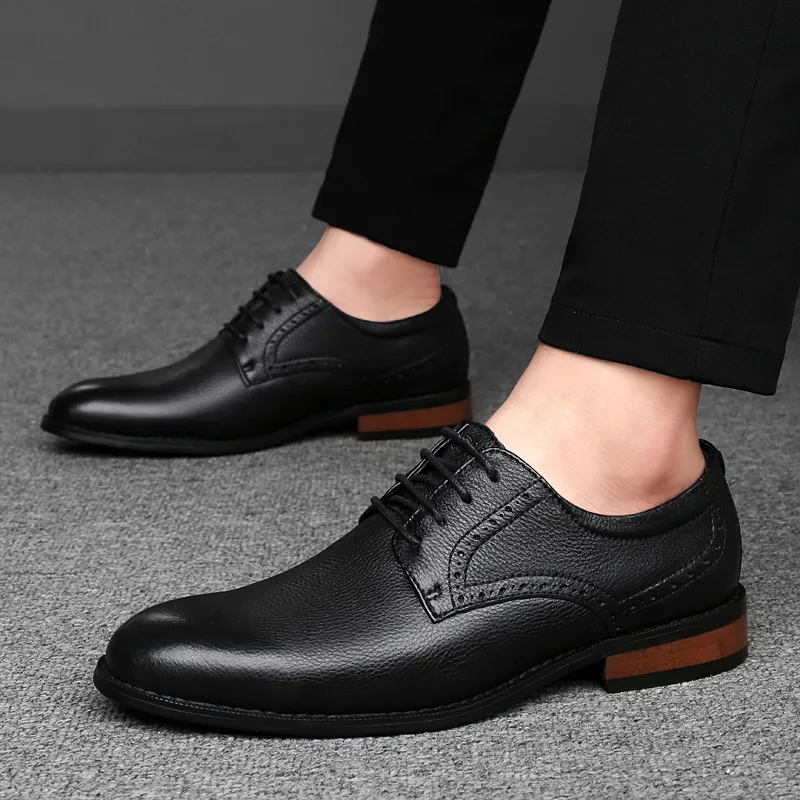 Qiandongmeili Casual Shoes Men's Black-2