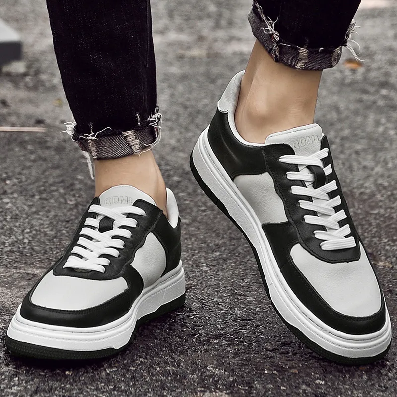 Qiandongmeili Anti Slip Wear Resistant Low Top Skateboard Shoes Unisex-3