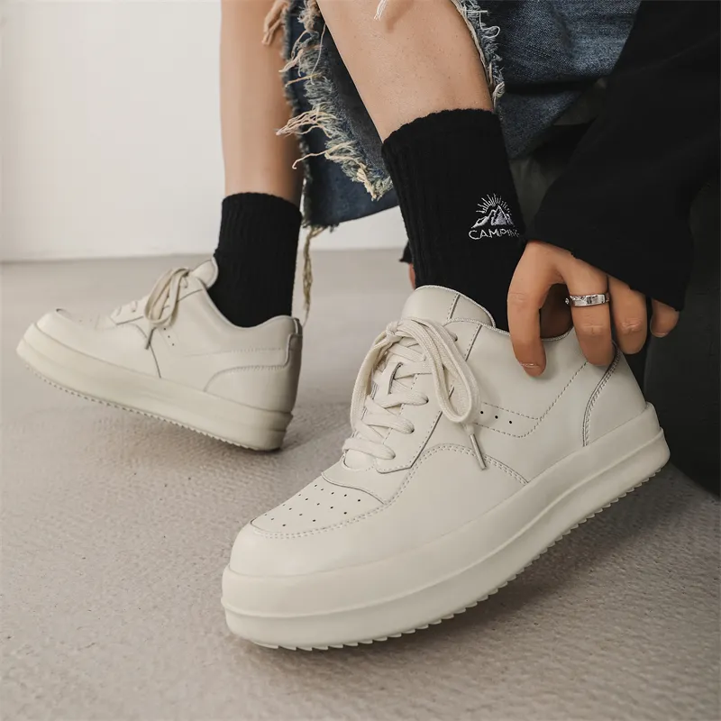 Qiandongmeili Slip Resistant Waterproof Cushioning Abrasion Resistant Low Top Skateboard Shoes Men's-6