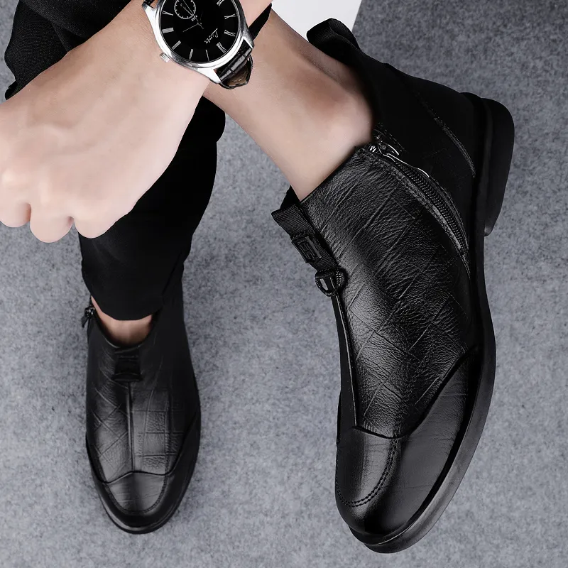 Qiandongmeili Ankle Boots Men-2