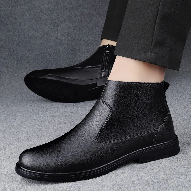 Qiandongmeili Ankle Boots Men's-2