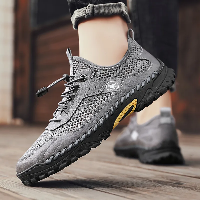 Qiandongmeili Breathable Low Top Casual Shoes Men's-8